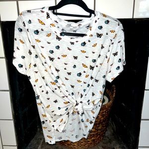 LUCKY BRAND butterfly top OS (kinda)